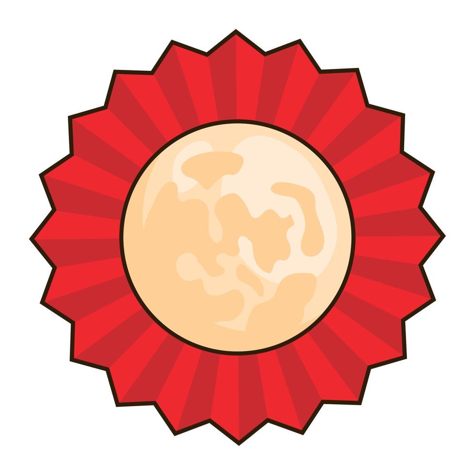 chinese moon in lace vector