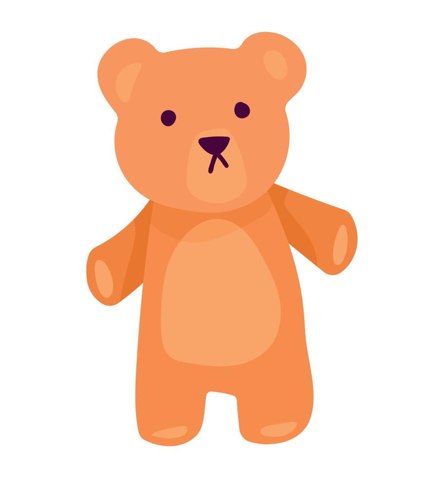 lindo oso de peluche vector