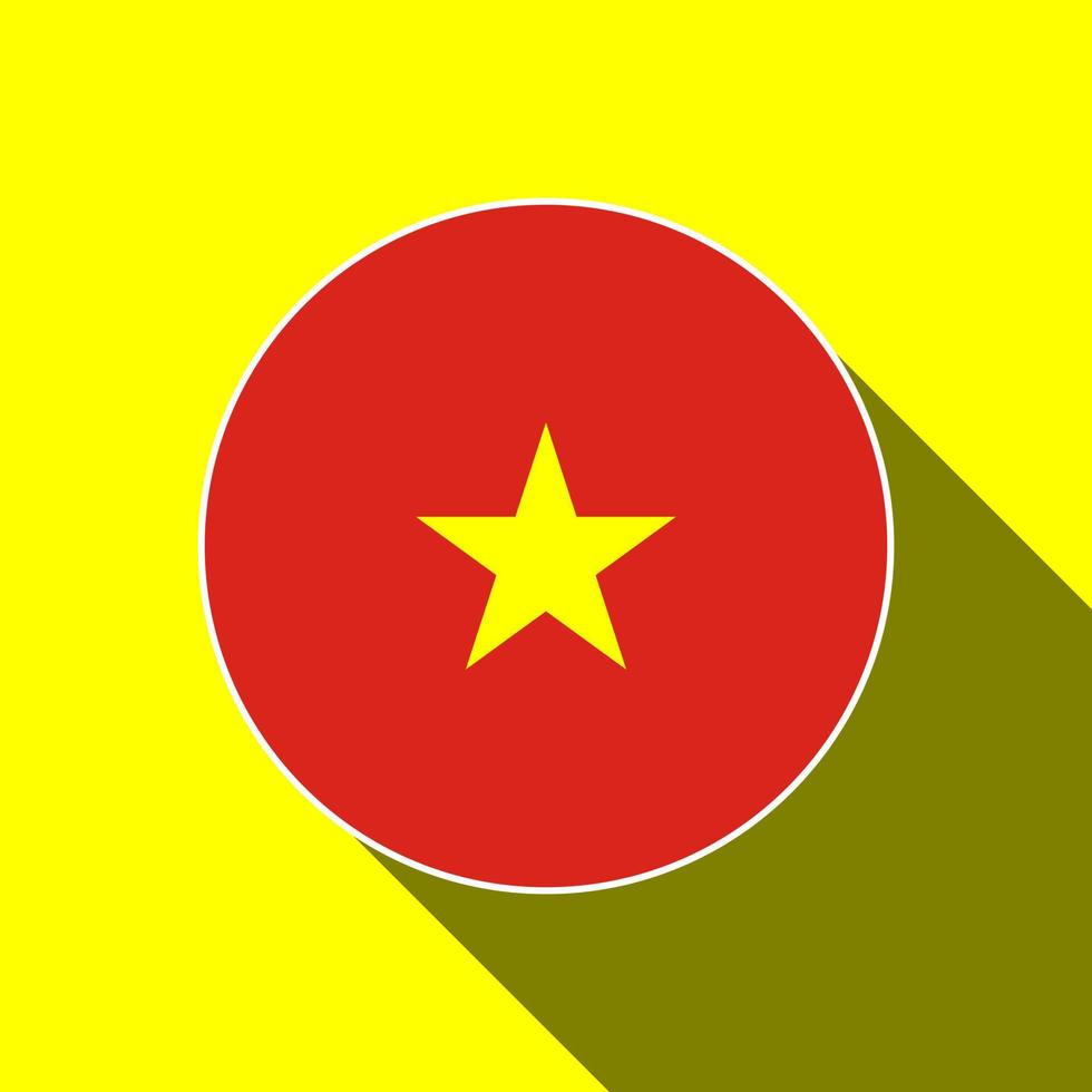 Country Vietnam. Vietnam flag. Vector illustration.