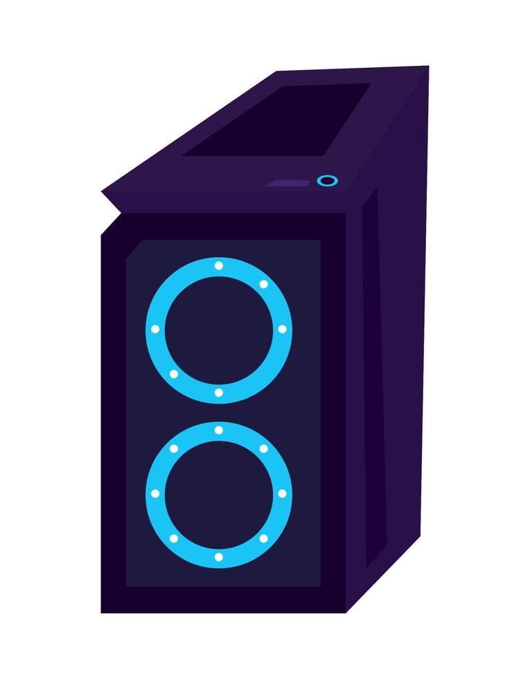 torre de computadora de jugador vector