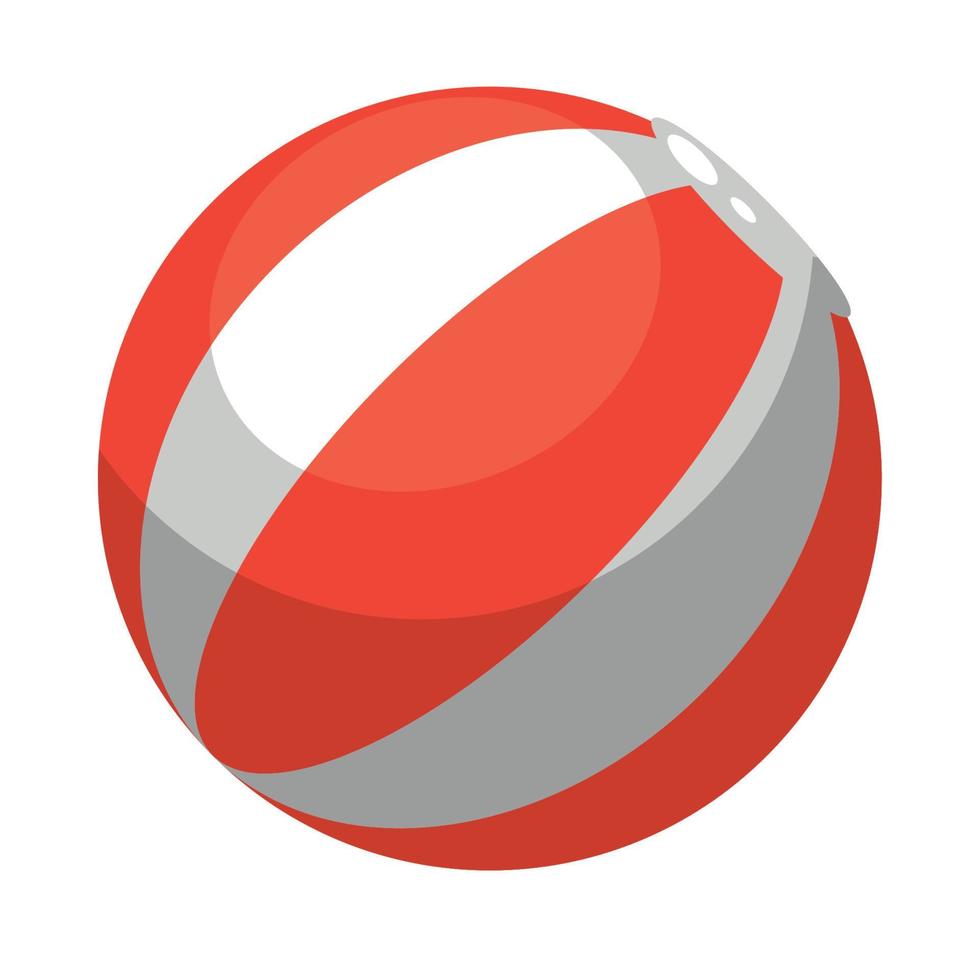 red beach balloon vector