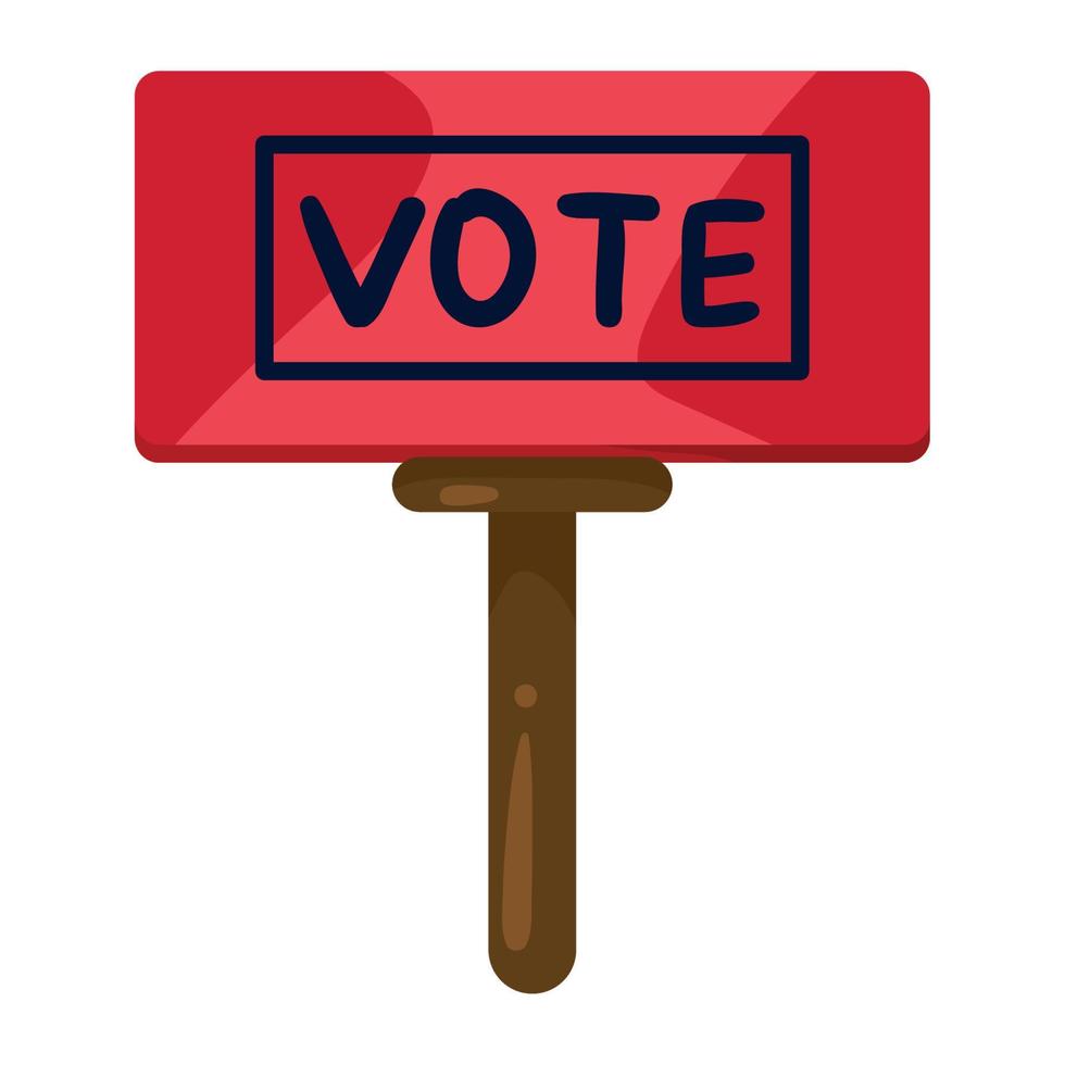 vote word in banner vector