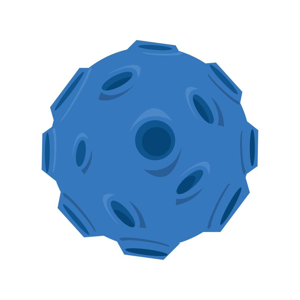 blue meteorite space vector