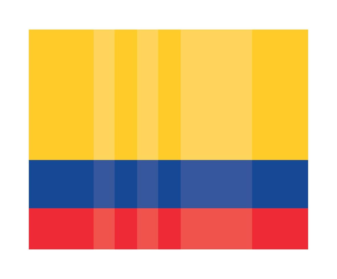 colombian flag emblem vector