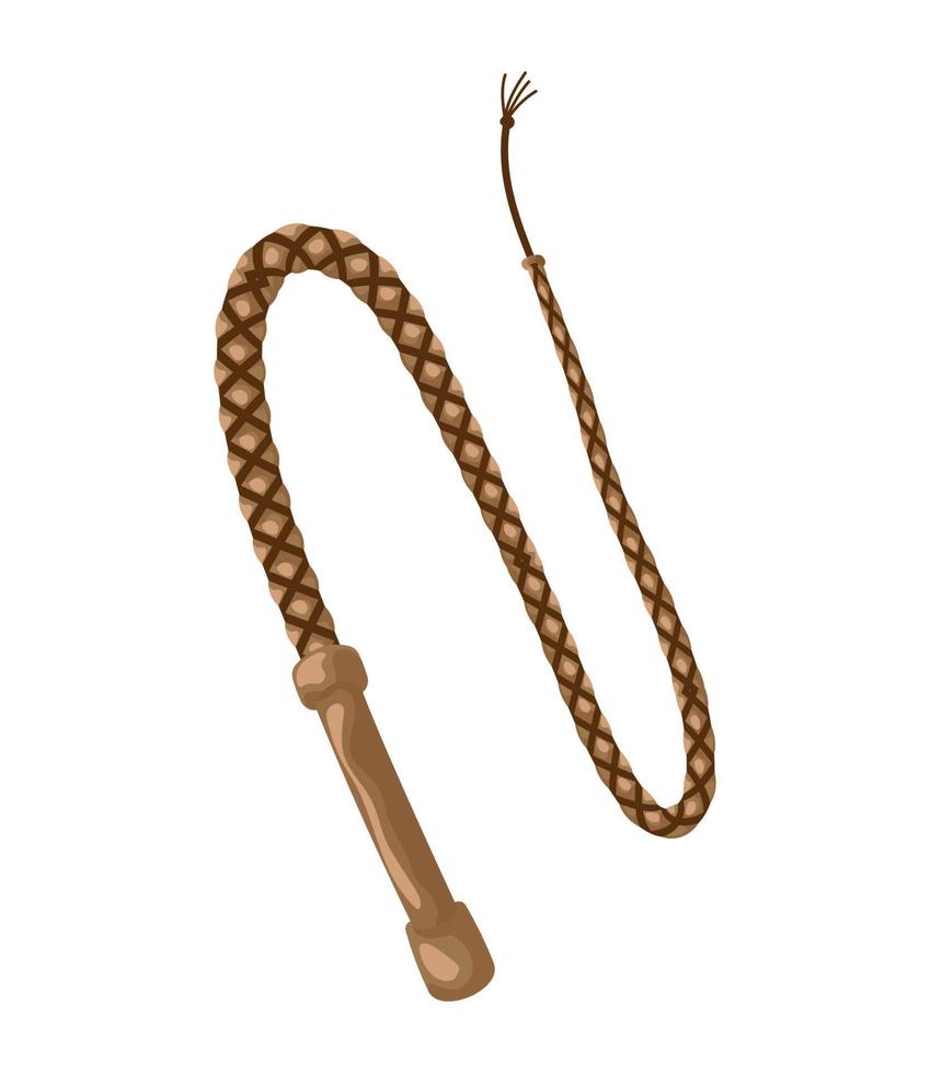 cowboy whip accessory vector