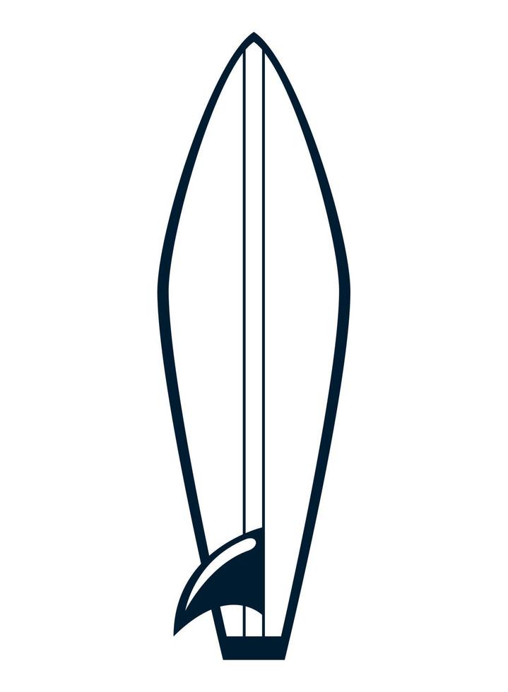 surfboard sport silhouette vector