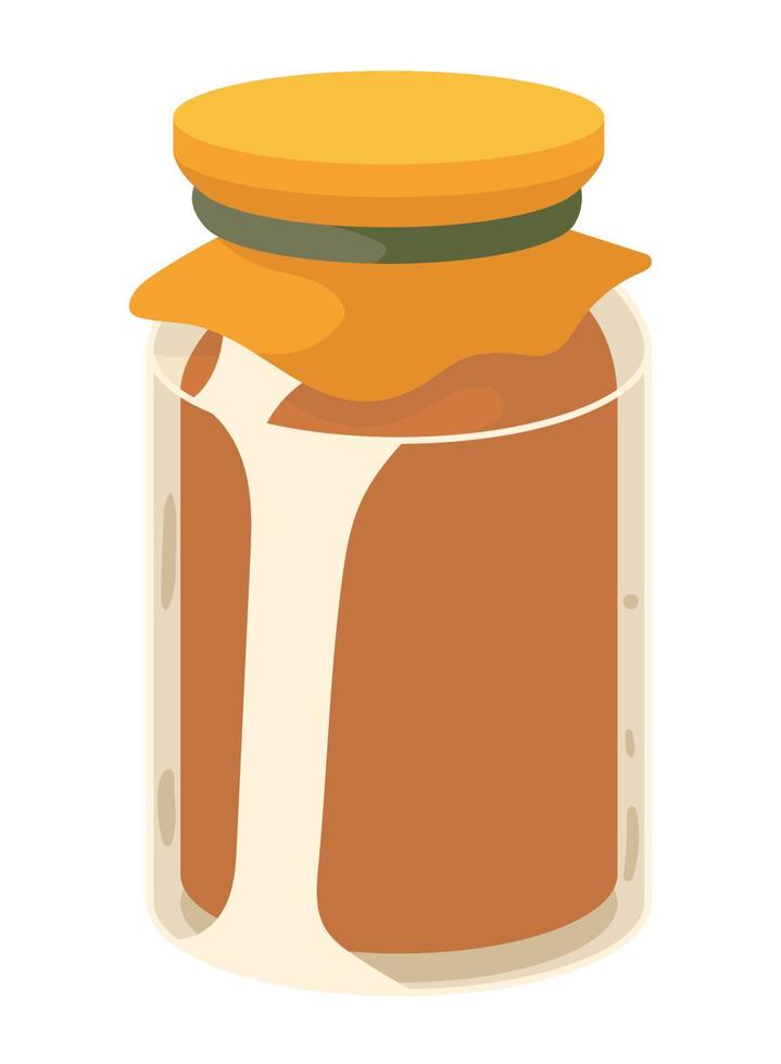 honey in pot vector