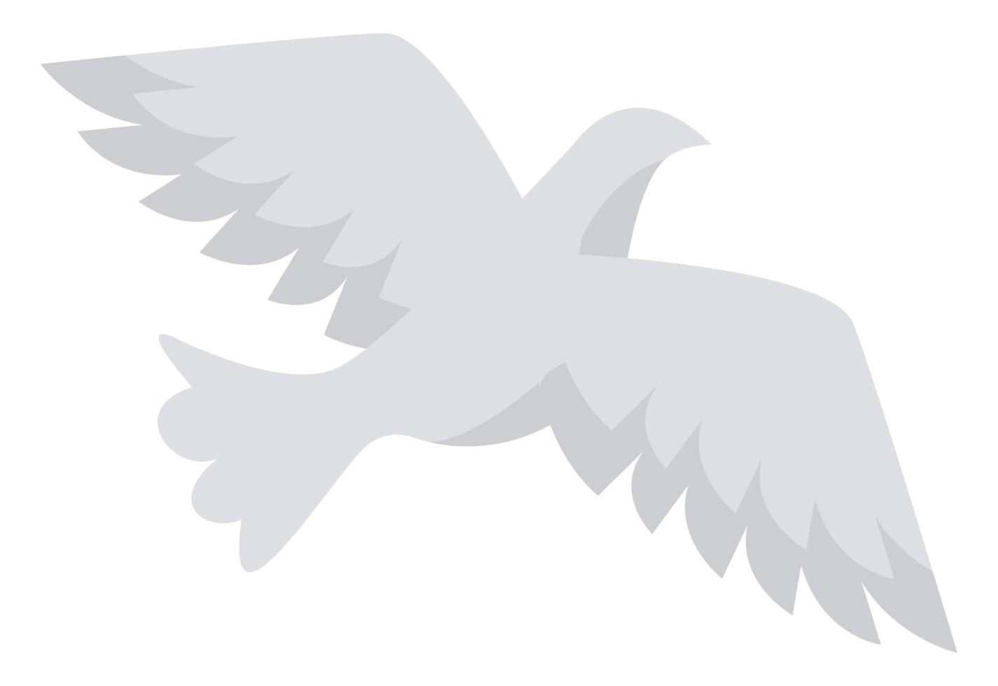 dove white flying vector