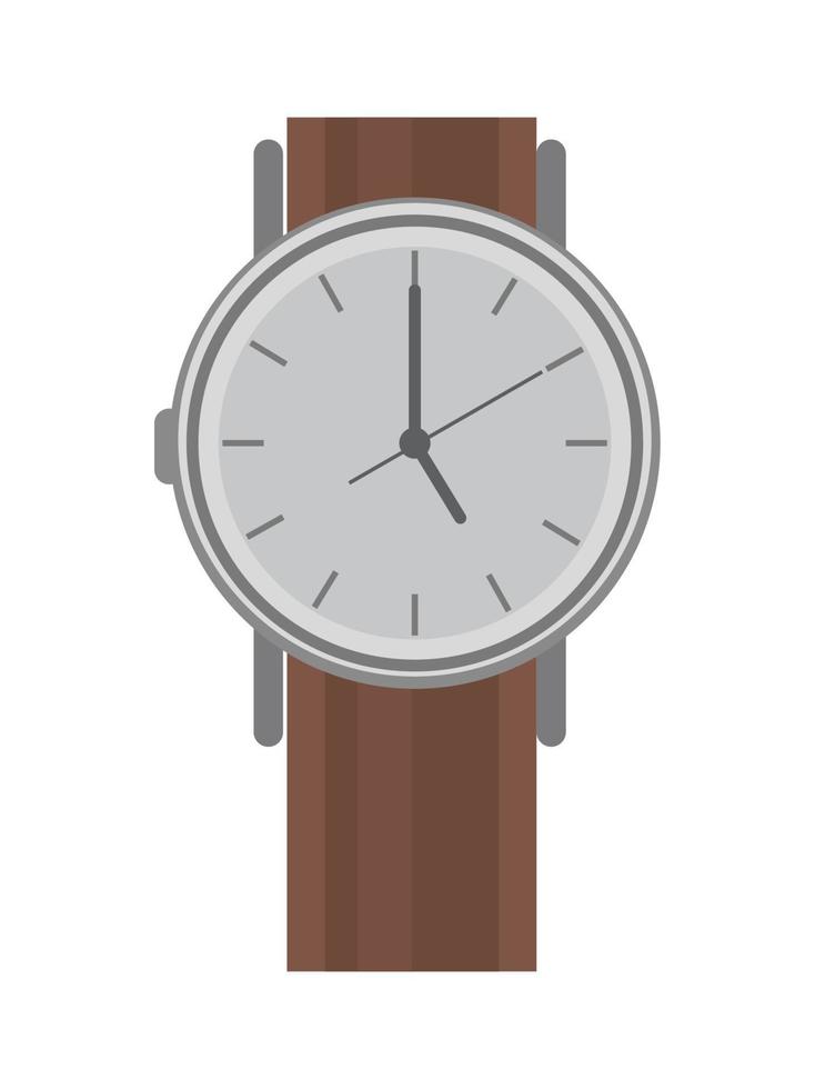 elegant wristwatch accessory vector