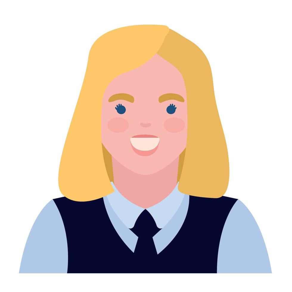 female waiter professional worker vector