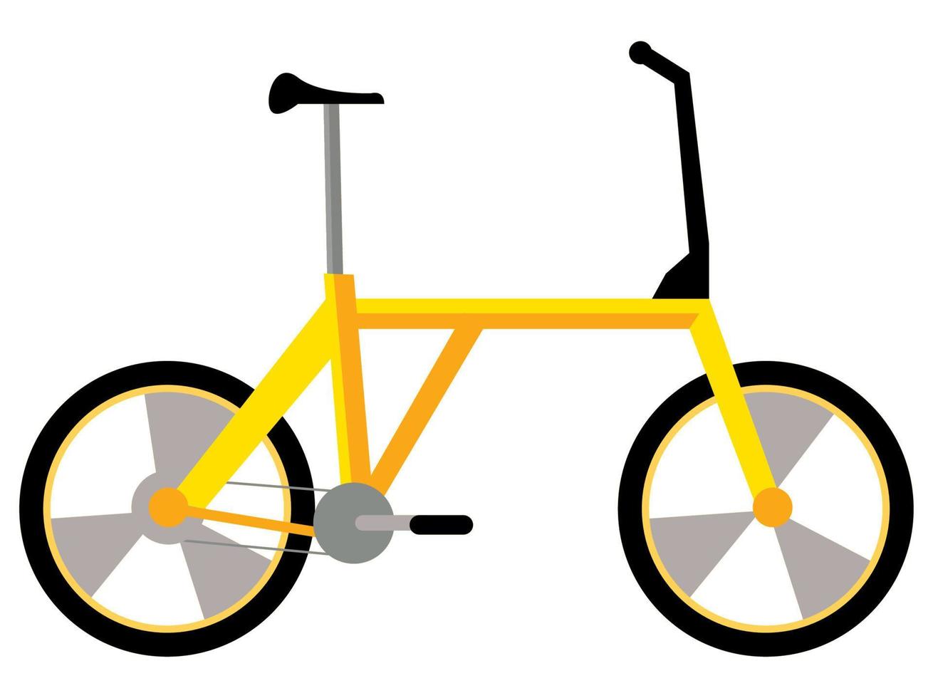 yellow bicycle vehicle vector