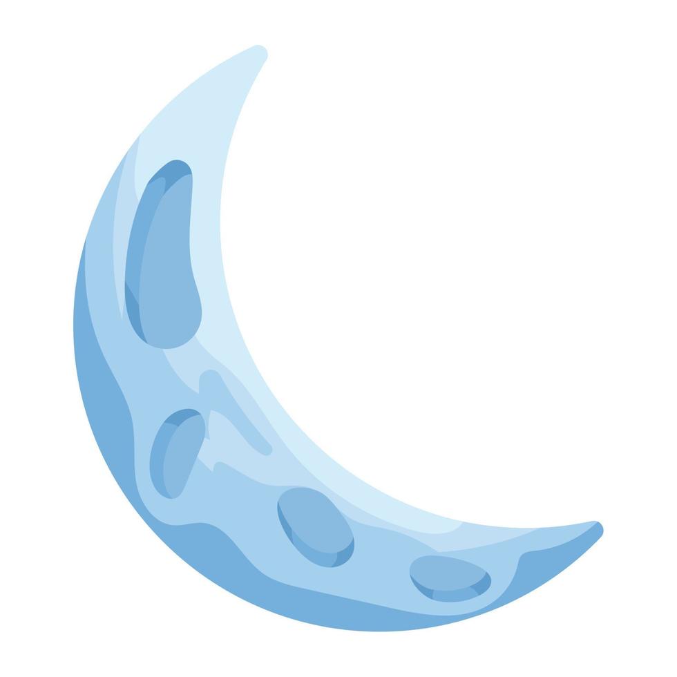 crescent moon space outer vector