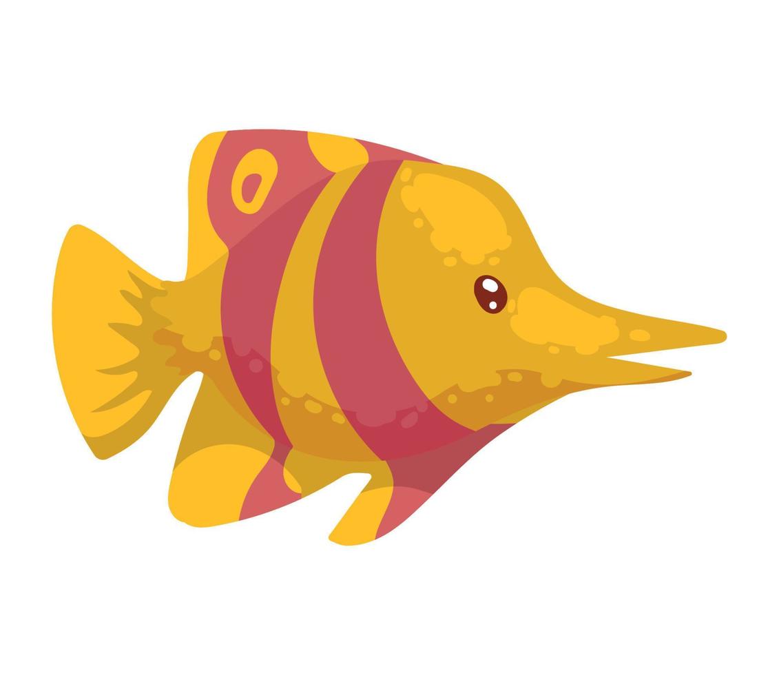 butterfly fish sealife animal vector