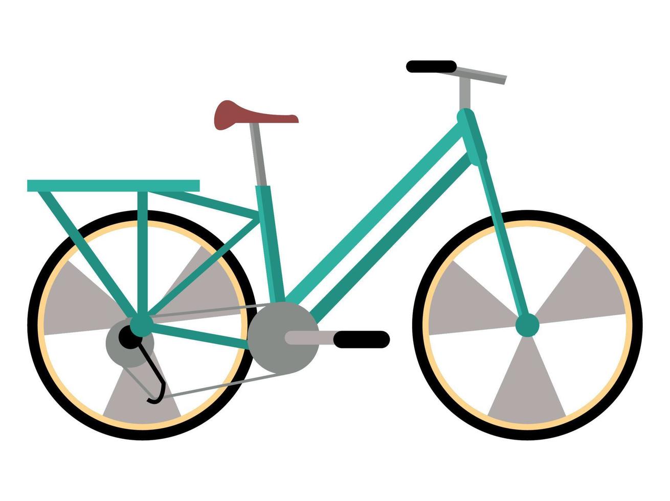 green bicycle vehicle vector