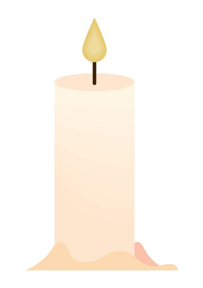 candle wax onfire vector