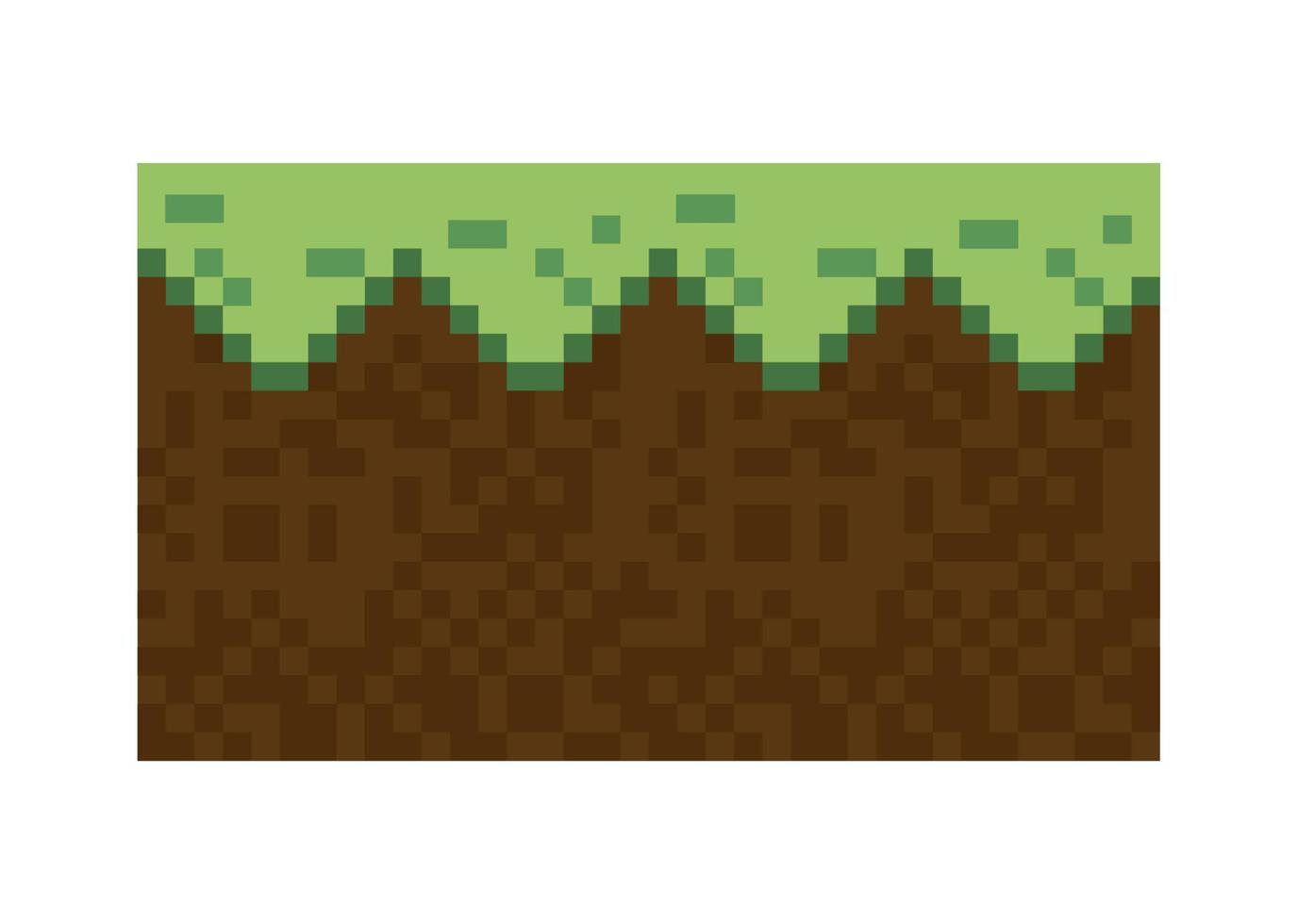 terreno de pixel art vector