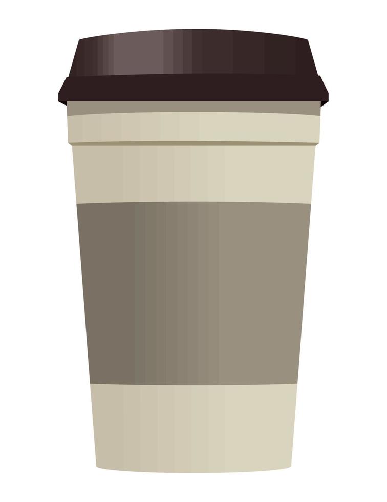 takeaway beverage pot mockup vector