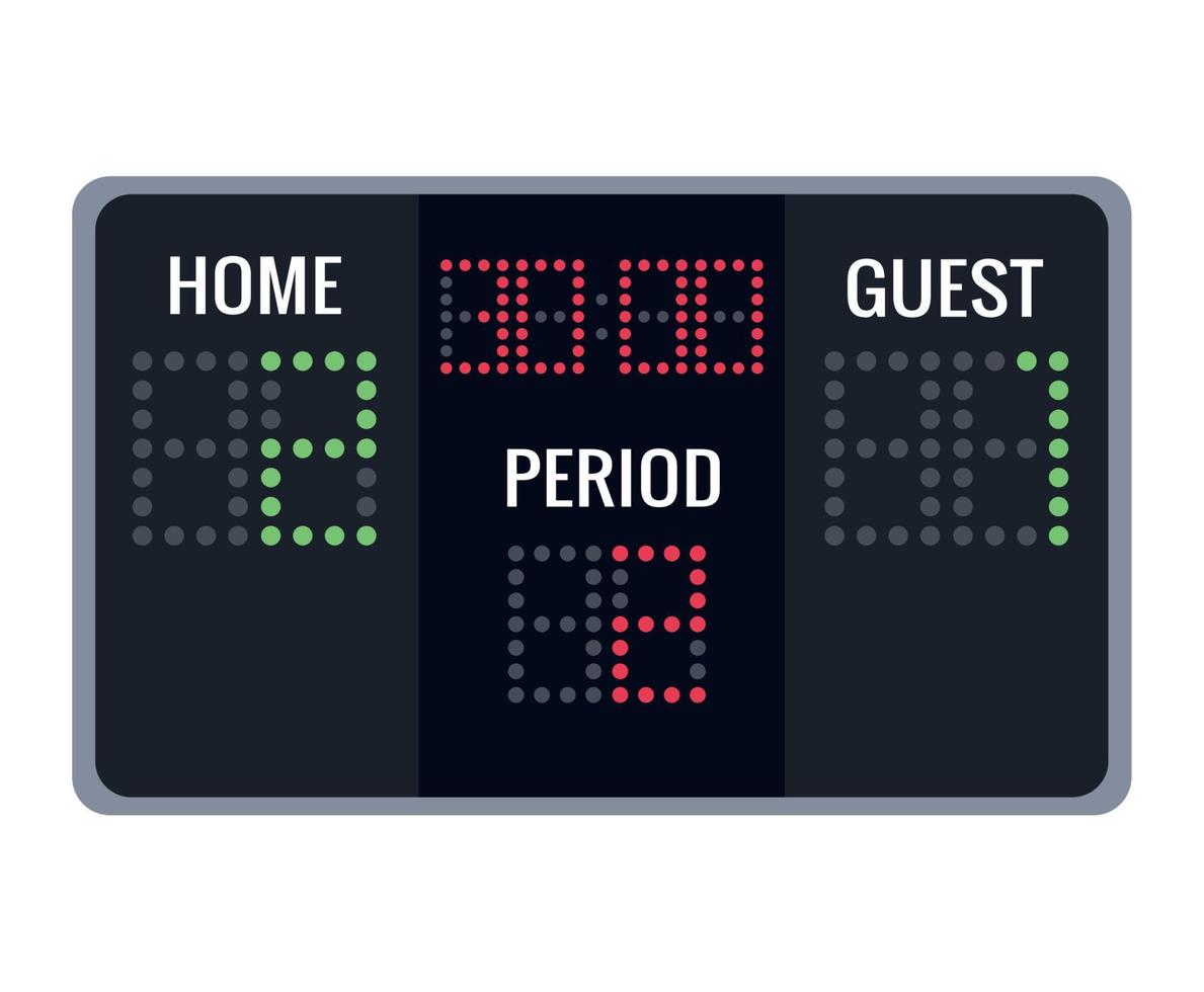 sport scoreboard electronic vector