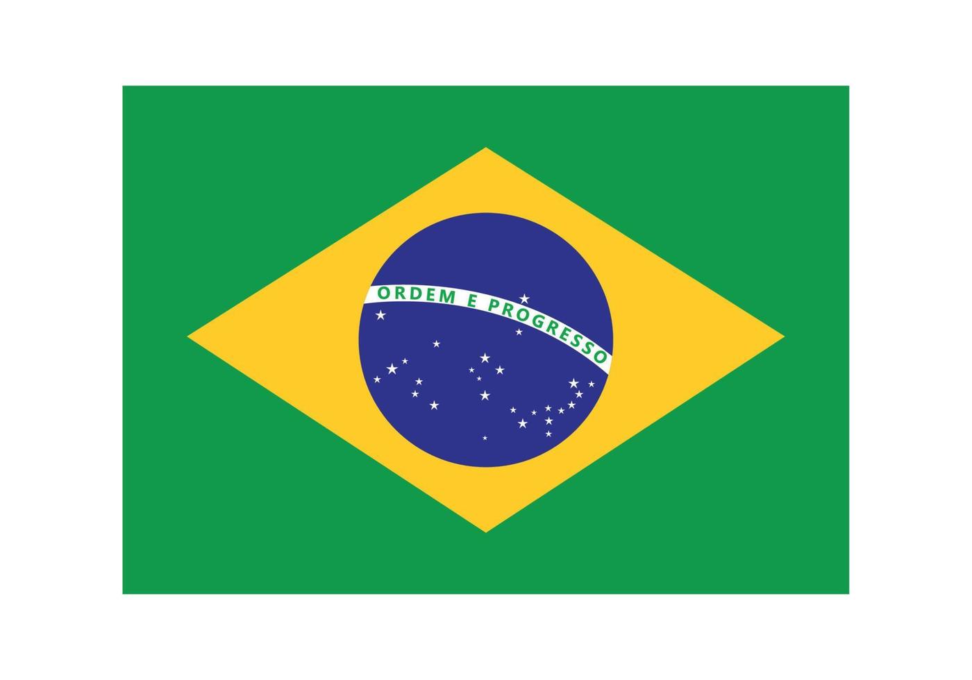emblema de la bandera de brasil vector