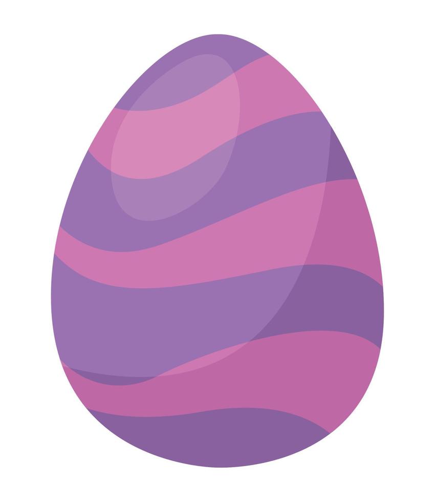 huevo de pascua morado vector