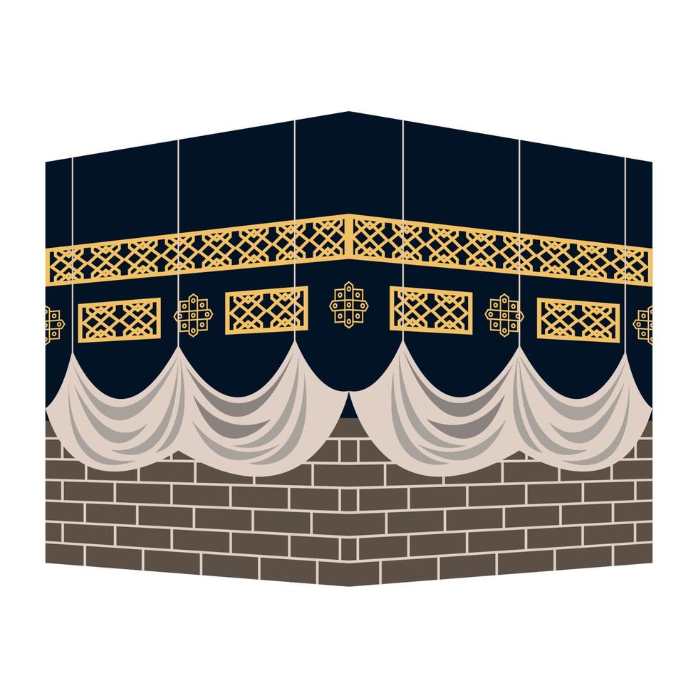 muslim sacred mecca landmark vector