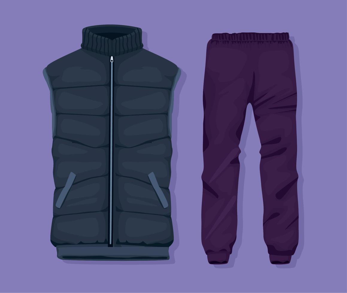 jogger and jacket vector