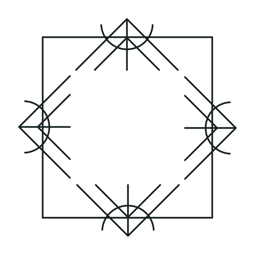 victorian rhombus monochrome frame 10428706 Vector Art at Vecteezy