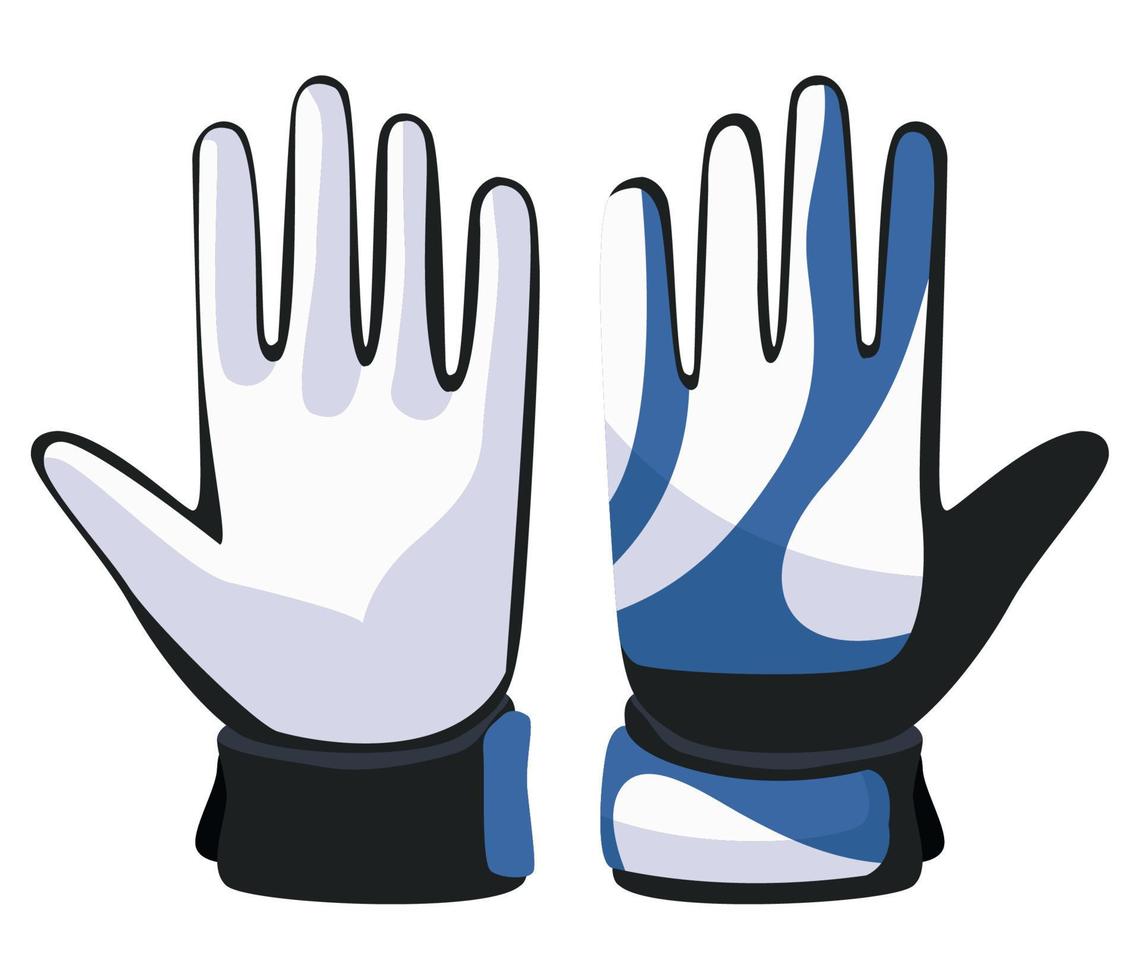 soccer goalkeeper gloves vector