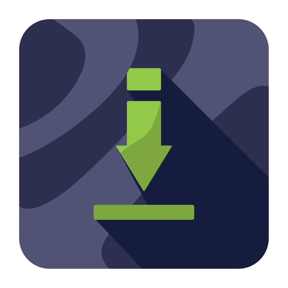 arrow download app button vector