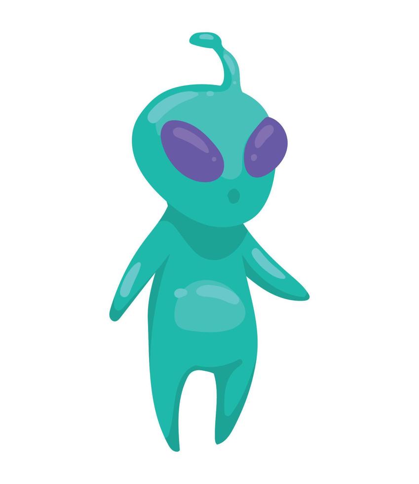 alien space outer creature vector