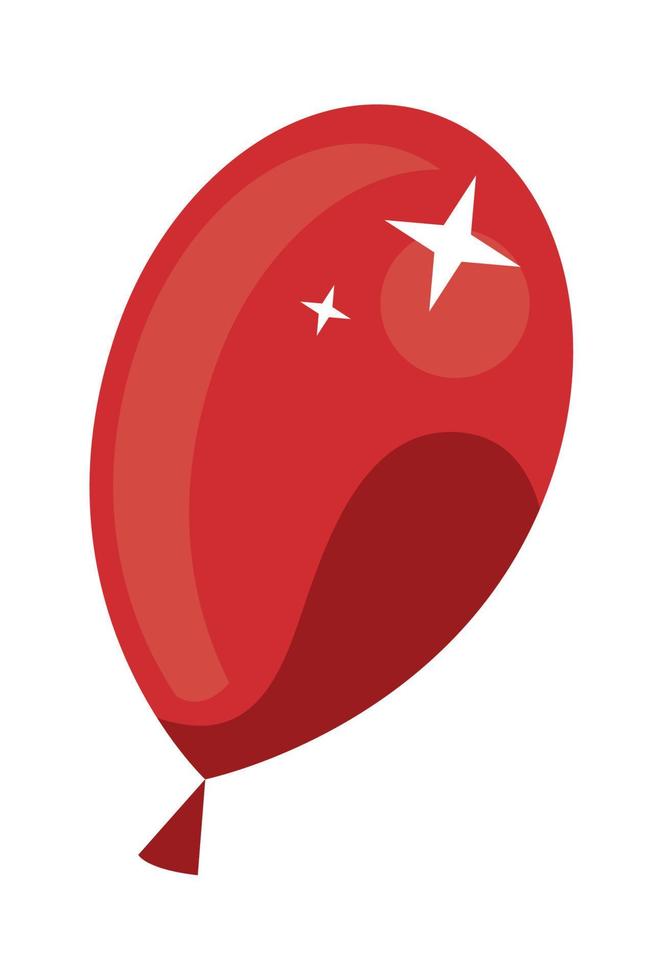 helio globo rojo vector