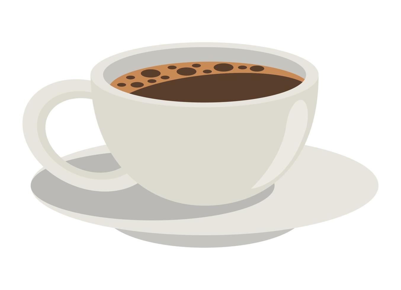 coffee ceramic cup vector