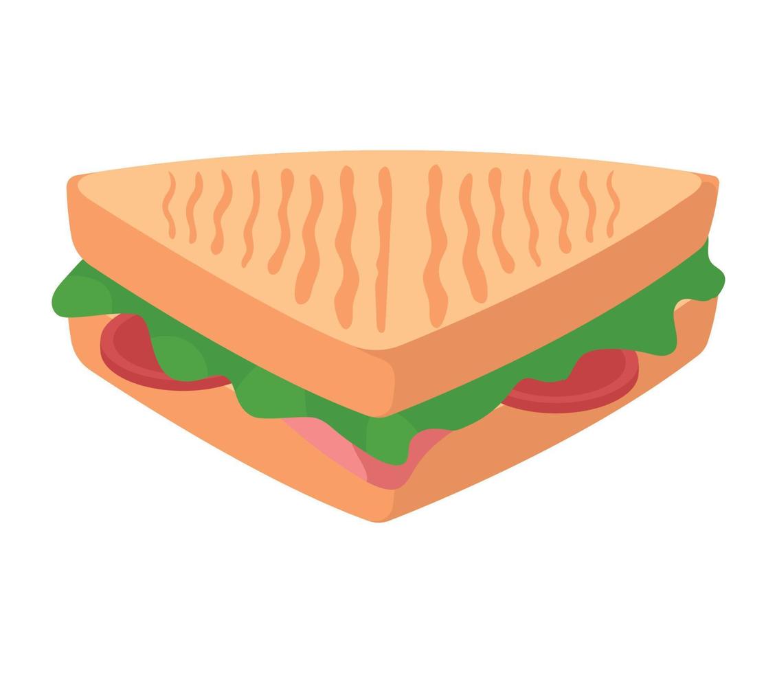 deliciosa comida de sándwich vector