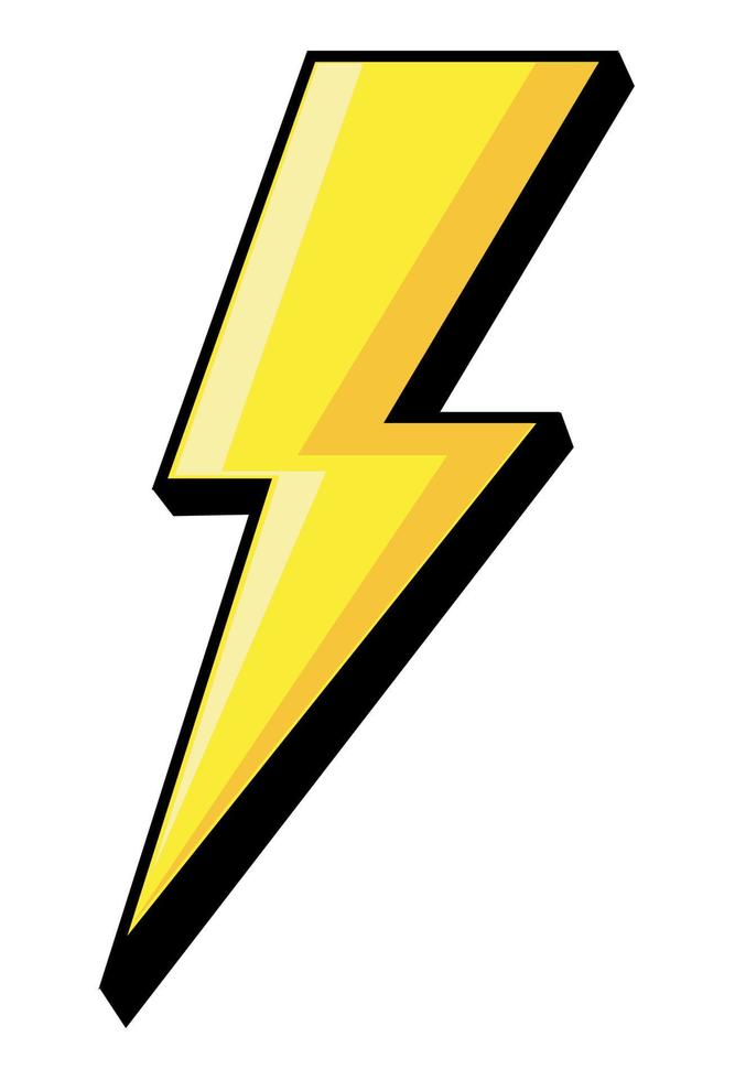 yellow power ray vector