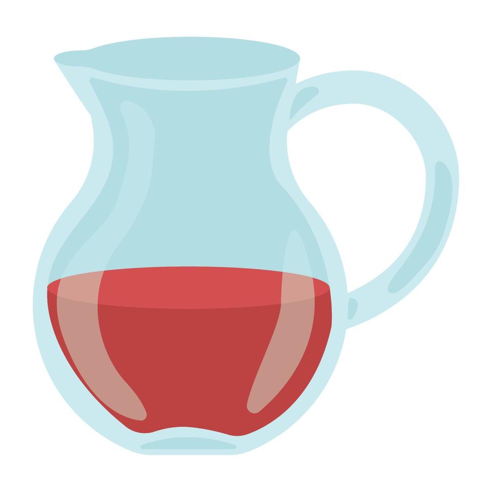 red juice jar vector