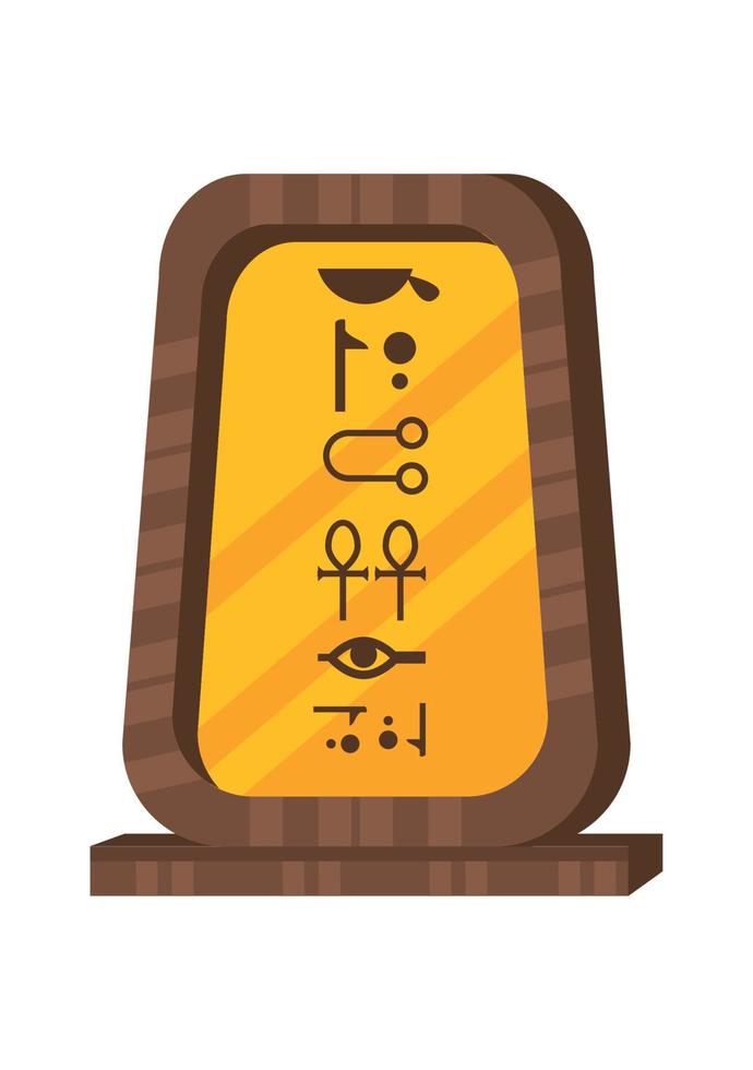 egyptian stone board vector