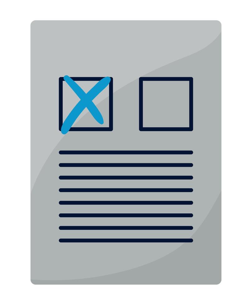 vote election document vector