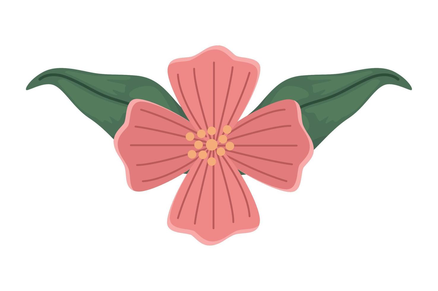 pink flower garden vector
