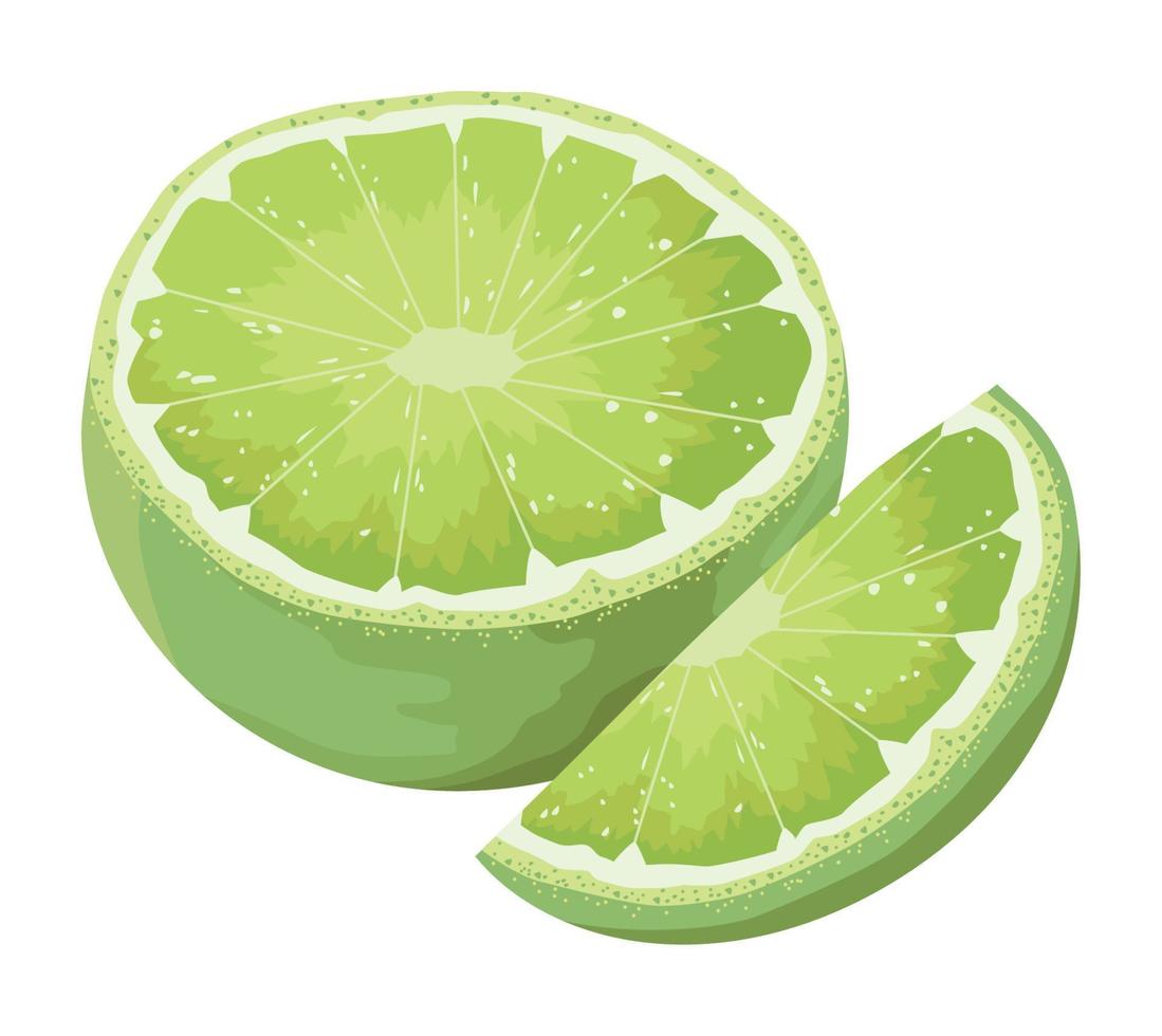 frutas limones frescos vector