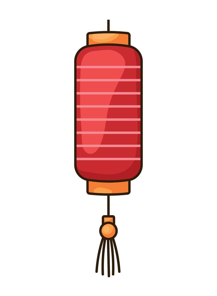 red chinese lamp hanging vector