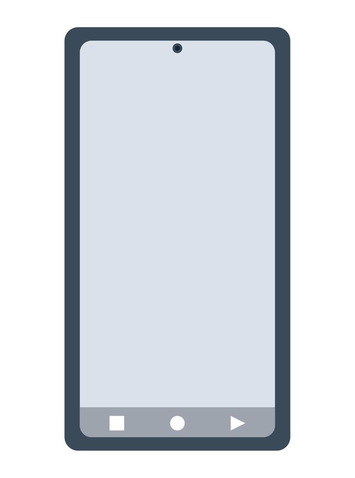 smartphone front device technology vector