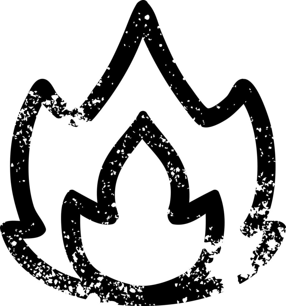 simple flame icon vector