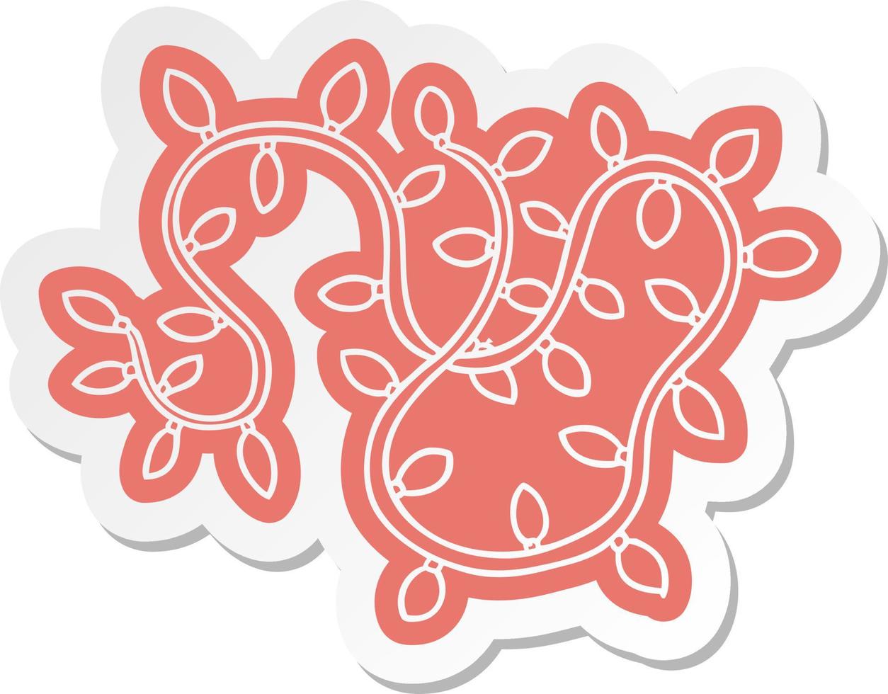 cartoon sticker of colourful lights vector