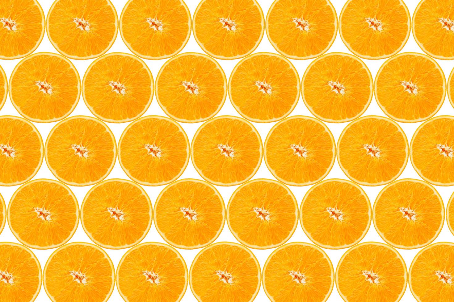 Many slice of orange fruit background photo
