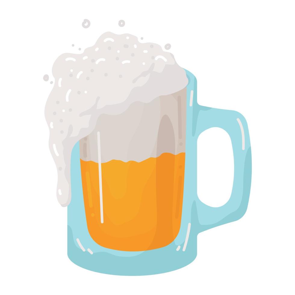 beer jar drink vector