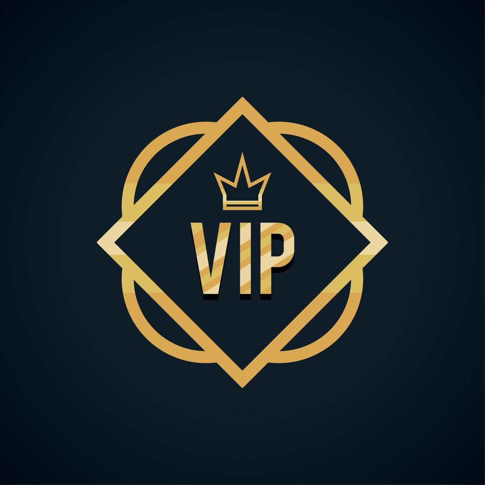 rhombus vip frame vector