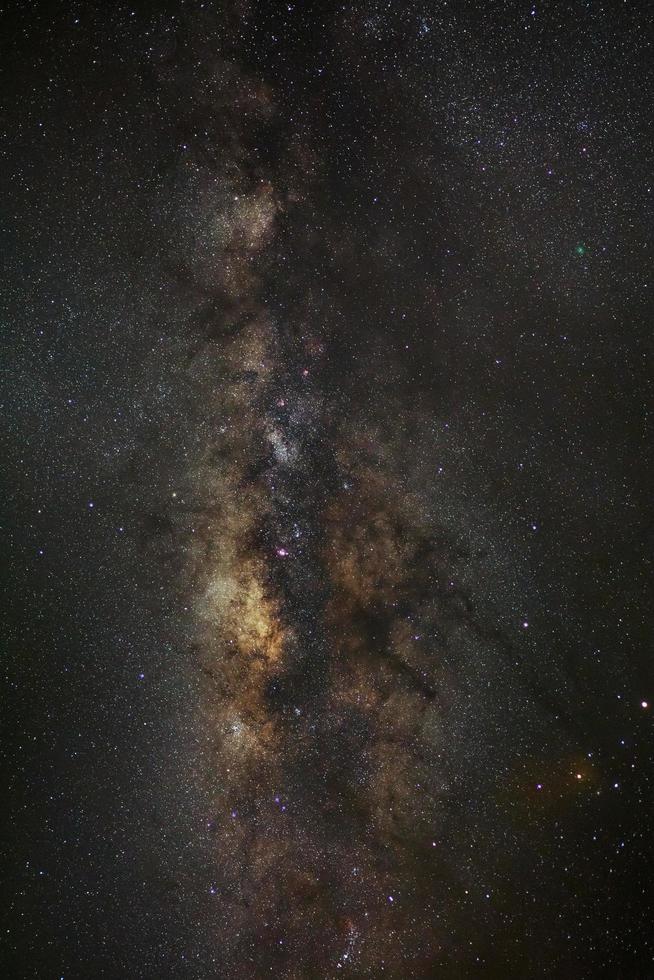 Milky Way Galaxy,Long exposure photograph, with grain photo