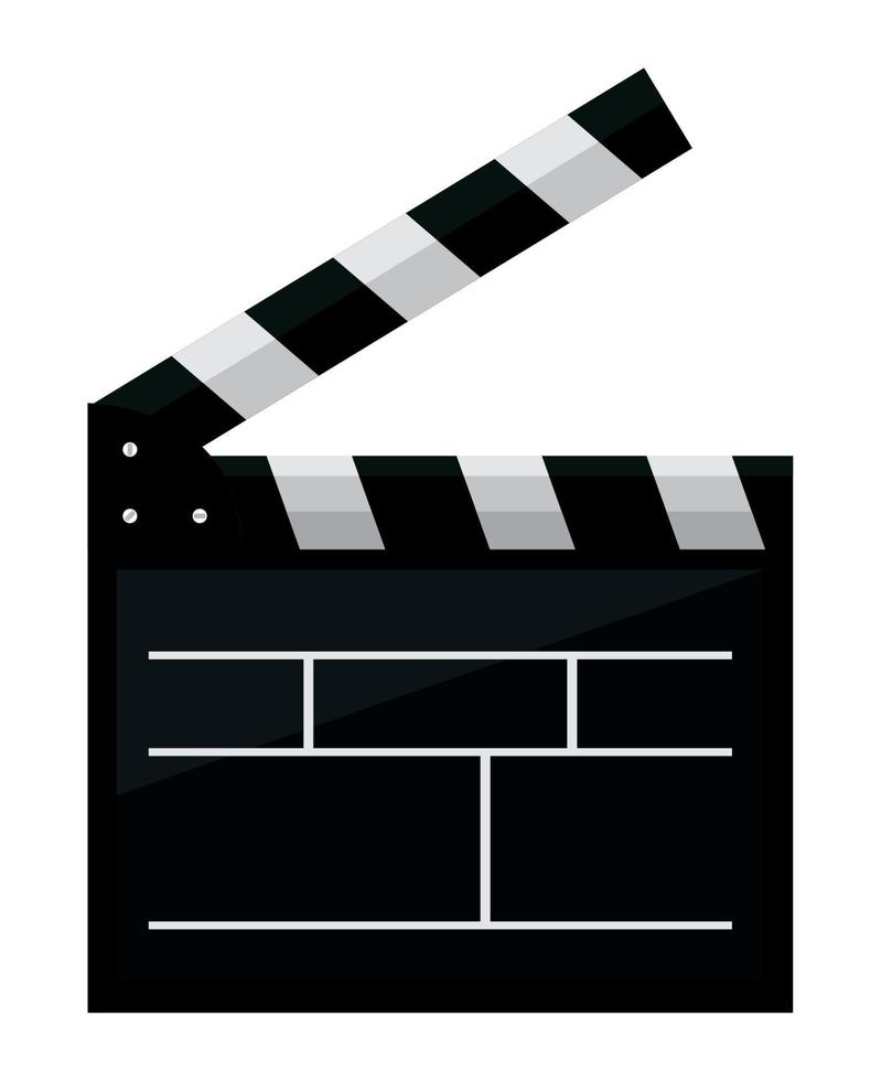 cinema clapperboard device vector