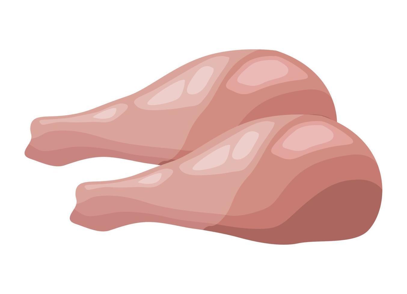 chicken thigh protein vector