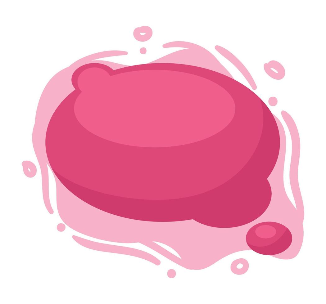 paint red bubble vector